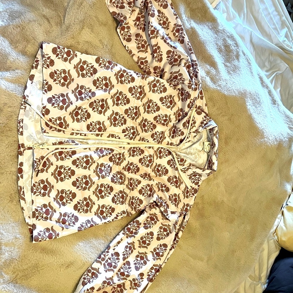 Joyfolie Nuetral Patterned windbreaker